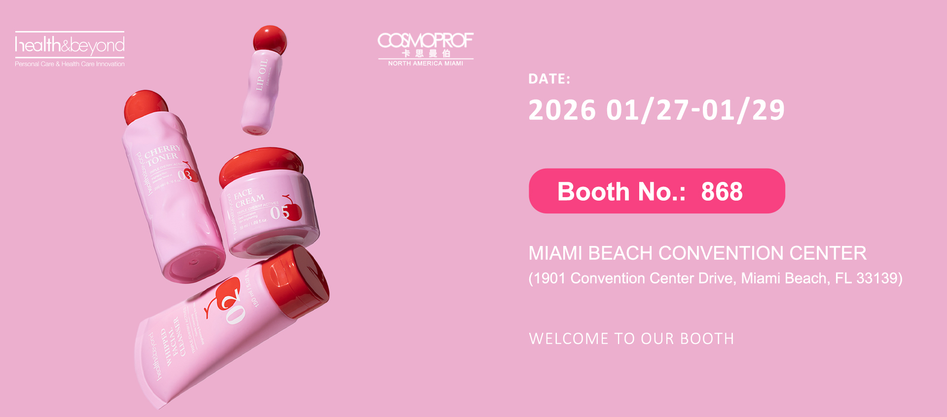 Health & Beyond makes its debut at COSMOPROF North America Miami. Health & Beyond makes its debut at COSMOPROF North America Miami.